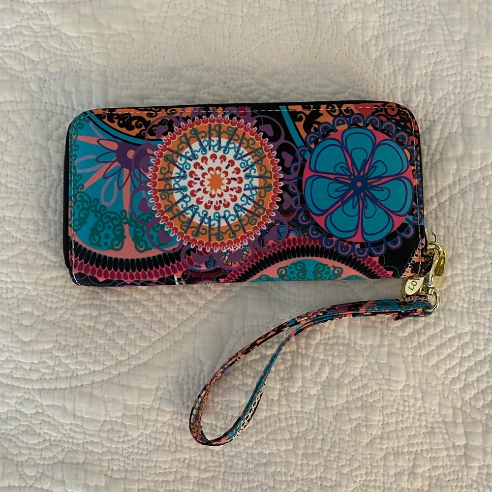 Loveshe Bohemian Floral Wristlet Wallet